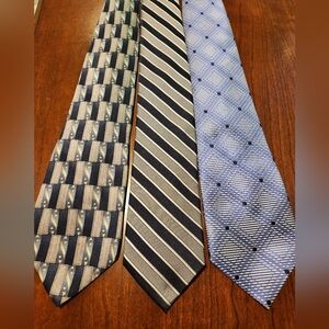 Stafford Men's Blue Ties Set